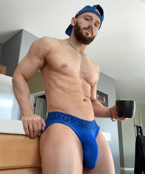 Big and Muscular Jason Genesis Giant Bulge