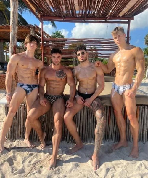 Swim Boys Showing Their Bulge With Pride